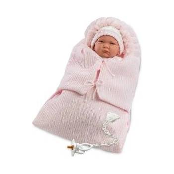 Llorens Doll 74040 baby Lala in pink drum 42cm