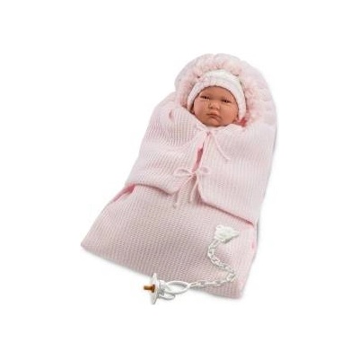 Llorens Doll 74040 baby Lala in pink drum 42cm