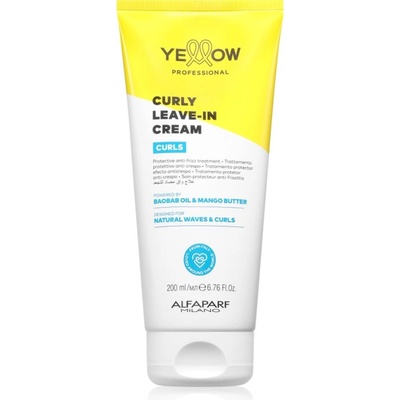 Yellow Curls Curly Leave-in Cream крем без отмиване за чуплива и къдрава коса 200ml