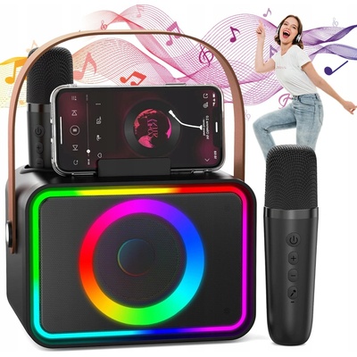 Karaoke stroj K9 M černý Bluetooth 15 W se 2 mikrofony