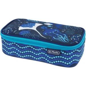 Herlitz Ученически несесер празен, твърд, 1 цип, модел BeatBox, Deep Ocean - Herlitz