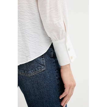 Pedro del Hierro Блуза Pedro del Hierro дамска в бяло с изчистен дизайн 6632948 (6632948)