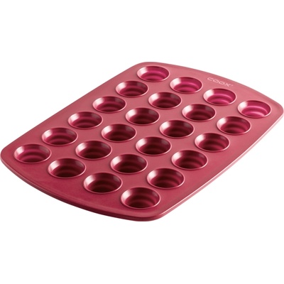 Coox Silikónová forma na muffiny 24 ks cca Ø 3,5 cm červená 100386536