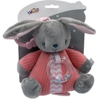 Tulilo 891153 Plyšová hračka s uspávankou Zajačik 18 cm