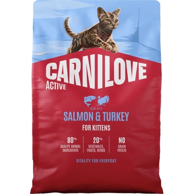 CARNILOVE ACTIVE Cat Dry Made with Salmon & Turkey for kittens 2 kg