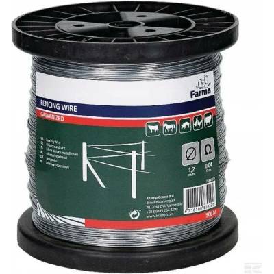 DRÁT NA OPLOCENÍ PRO ELEKTRICKÉ OHRADY 1,2 mm 500 m FARMA 704003FA