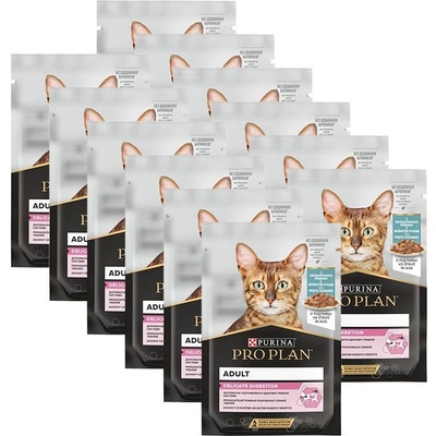 Pro Plan Adult Cat Delicate Digestion Morské ryby 12 x 85 g