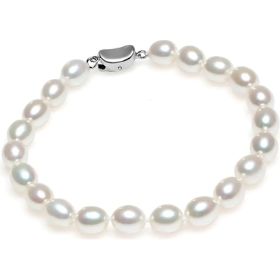 Lillian Vassago Stříbrný náramek zdobený perlami LLVY-SB003W