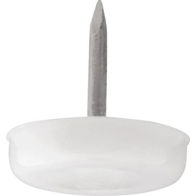 Walteco Plastový kluzák s trnem, průměr 20mm, bílý, 8 ks , 84986 – Sleviste.cz