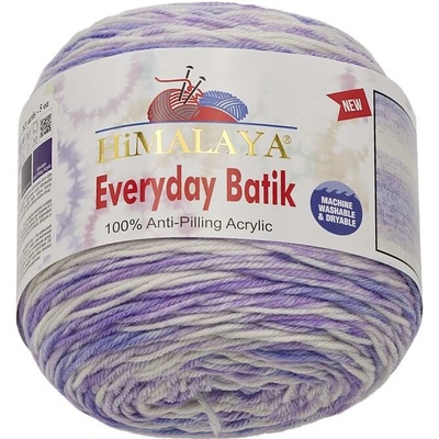 Bellatex Everyday Batik 140 g - 74211 bílá, fialová