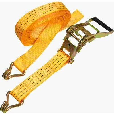 TOPTRADE pás upínací, s hákmi a račňou, do 1 300 kg, 50 mm x 8 m