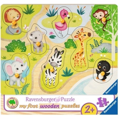 Ravensburger dřevěná vkládačka Zvířátka v ZOO