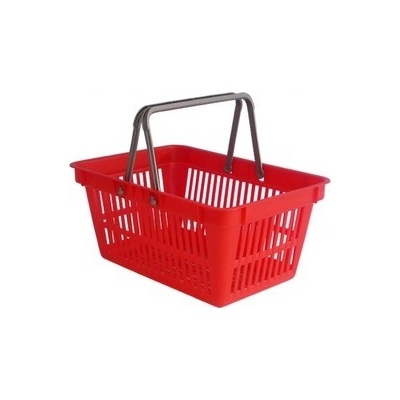 Košík nákupní do samoobsluhy červený CZ 2