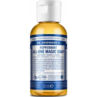 Dr. Bronner's tekuté univerzálne bio mydlo ALL-ONE Peppermint 59 ml