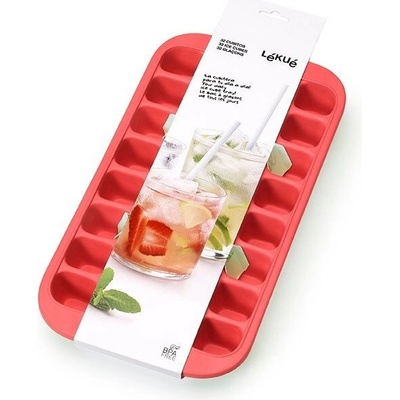 Lekue Форма за кубчета лед Lekue с тавичка червена (882203)