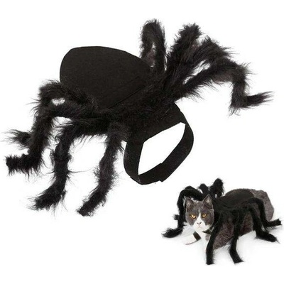 Lifreer Halloweenské pavoučí kostýmy pro psy a domácí mazlíčky plyšový
