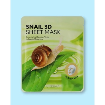 Missha Snail plátenná maska s extraktom zo slimáka 23 g