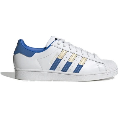 adidas originals Superstar cloud white/sand strata/bright royal