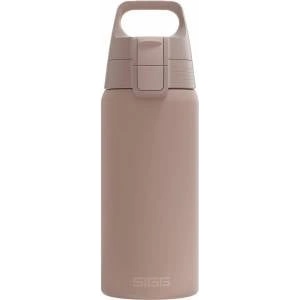 SIGG - Insulated drinking bottle - Thermos bottle Shield Therm One Dusk - carbonated drinks - leak-proof - dishwasher safe - BPA-free - 90% recycled stainless steel - warm gray - 0.5L - 6022.10