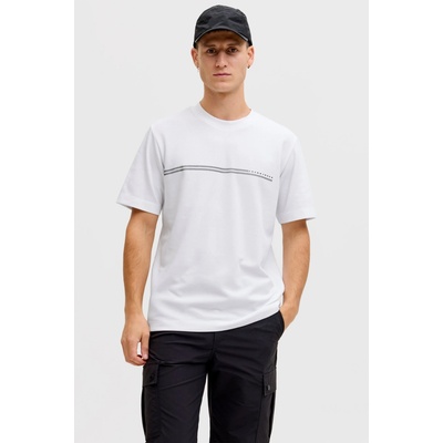Jack & Jones JCOFusion Chest Brand biele
