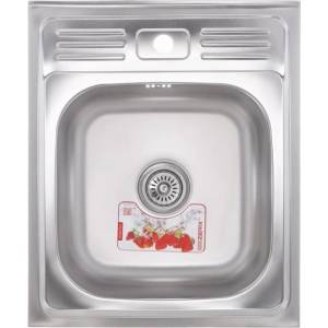 Mixxus z5060-06-160e (satin) кухненска мивка от неръждаема стомана (10030) Мивка за вграждане