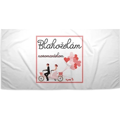 Sablio Uterák Blahoželám novomanželom 70 x 140 cm