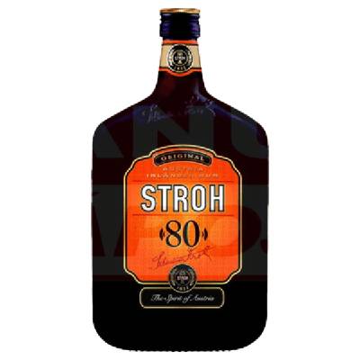 Stroh Rum 80% 0,5 l (čistá fľaša)