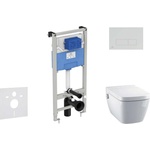 Ideal Standard ProSys - Комплект за стенен монтаж, душ тоалетни и седалки TECEone, бутони Oleas M2, Rimless, SoftClose, бял ProSys120M SP55 (ProSys120M SP55)