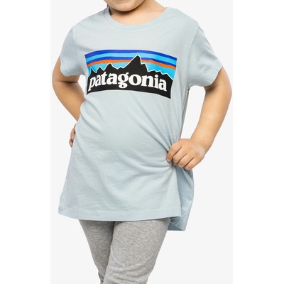 Patagonia Regenerative Organic Certified Cotton P-6 Logo T-Shirt steam Blue