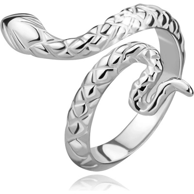 Šperky Eshop Stříbrný prsten nastavitelný plazící se had Z10.12