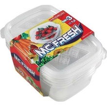 UTC | SADA 3x Dóza na potraviny číra 1,2 l 3 ks