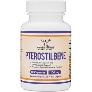 Double Wood Supplements Pterostilbene, 100 mg, 60 капсули, Double Wood