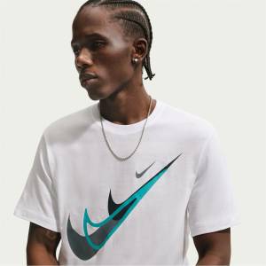Nike Тениска Nike Men's T-Shirt - White Swoosh