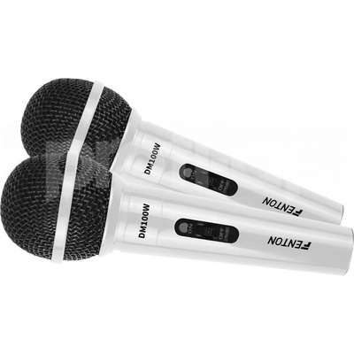 Fenton DM100W Set 2 bílých ů pro karaoke nebo DJ's