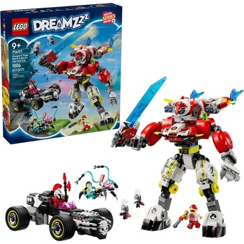 LEGO® DREAMZzz - Cooper's Tiger Mech & Zero's Hot Rod Car (71497)