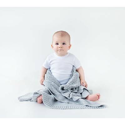 Lullalove Bambusová dečka Glamour Gray Šedá