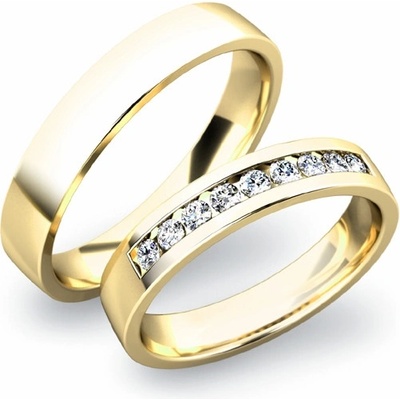 SP-61037 Zlaté snubní prsteny SP-61037