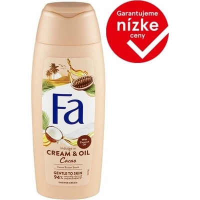 Fa Cream & Oil Cacao Butter & Coco Oil sprchový gél 250 ml