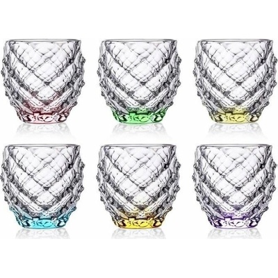 Crystal Bohemia BOHEMIA MORRIS COLOR SKLENICE NA WHISKY 6 x 340 ML