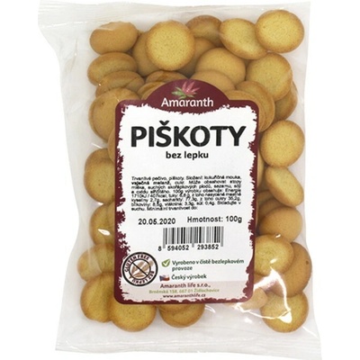 Amaranth Piškóty bez lepku 100 g
