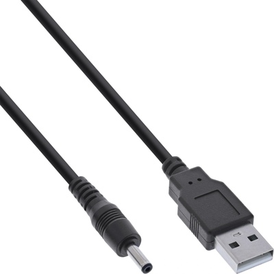 InLine 26806C захранващ кабел Черен 3 м USB A 3.5 x 1.35 mm (26806C)