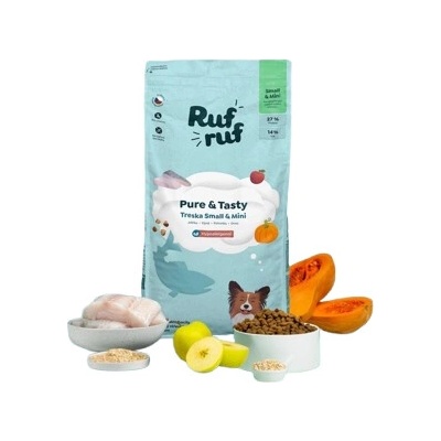RufRuf Pure & Tasty Treska Small Mini 6 kg