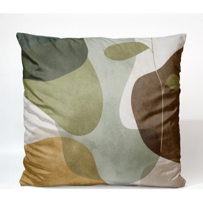 Takoy Zamatová hnedý abstrakt 2-HT-00287 45 x 45 cm
