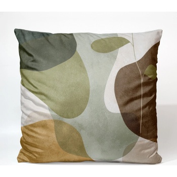 Takoy Zamatová hnedý abstrakt 2-HT-00287 45 x 45 cm