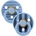 BIBS Залъгалки Bibs - Studio Colour Pin, Sky Blue Mix, 6-18 м, 2 броя (12015101)