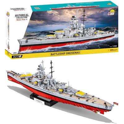 Cobi 4835 World War II Nemecká bojová loď Gneisenau