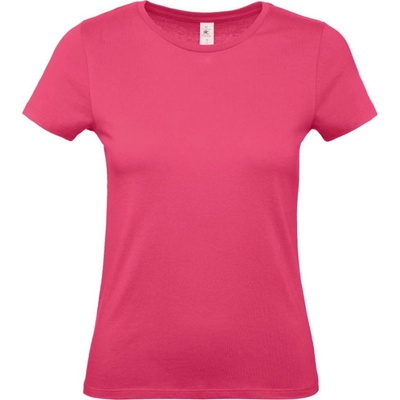 B&C Tričko B&C E150 dámské krátký rukáv COT 01002T31000 Fuchsia