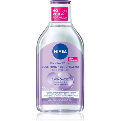 Nivea Micellar Soothing мицеларна почистваща вода за чувствителна кожа на лицето 400ml