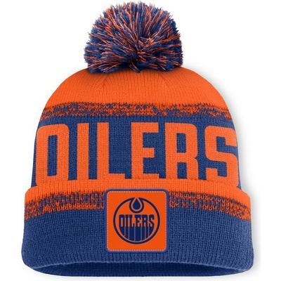 Fanatics Pánska zimná čiapka Edmonton Oilers NHL Thrive Cuffed Pom Beanie