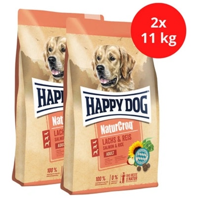 Happy Dog NaturCroq Lachs & Reis 2 x 11 kg